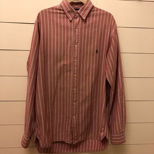 Classic fit casual stripped button-down